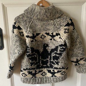 Authentic Hand Knit Cowichan Sweater